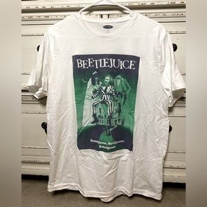 Old Navy Tim Burton’s Beetlejuice white t shirt (L)